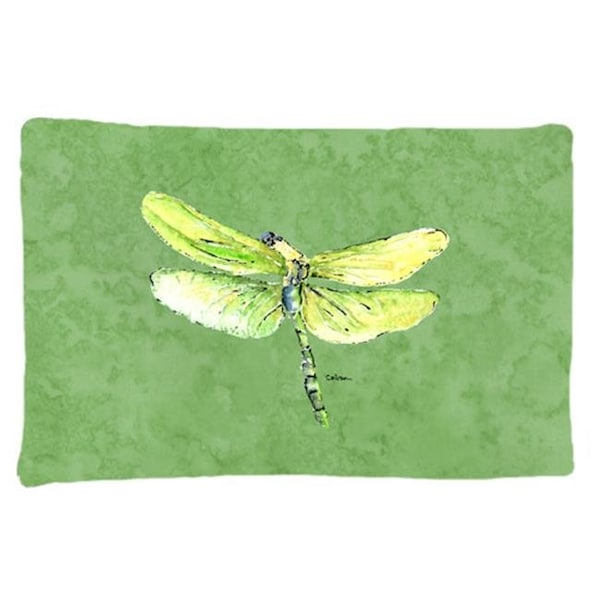 Carolines Treasures Carolines Treasures 8864PILLOWCASE Dragonfly On Avacado Moisture Wicking Fabric Standard Pillowcase 8864PILLOWCASE - main